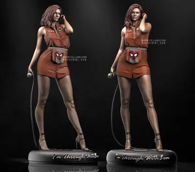 Mary Jane Watson Spiderman Archivo Stl Para Impresion 3D
