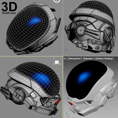 Mass Effect Ryder Helmet Archivo STL Impresión 3D