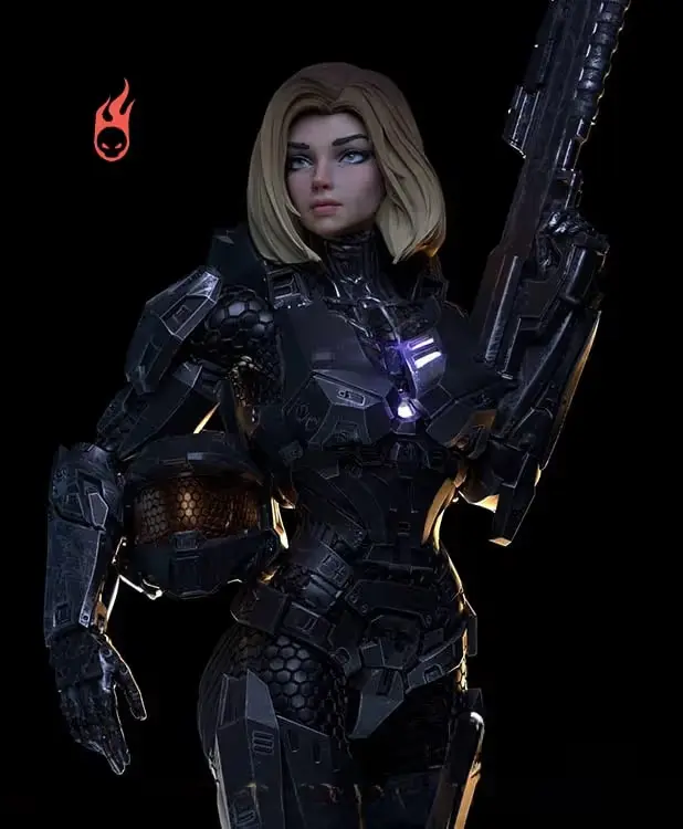 Master Chief Archivo Stl Obj Para Impresion 3D