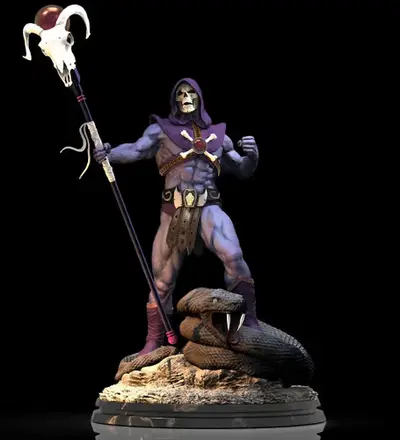 Masters Of The Universe Skeletor Serpiente Obj Impresion 3d