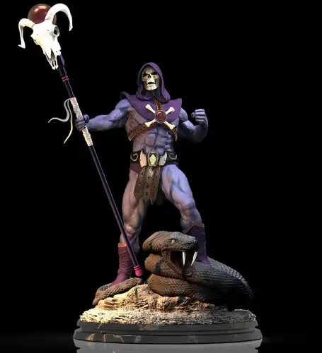 Masters Of The Universe Skeletor Serpiente Obj Impresion 3d