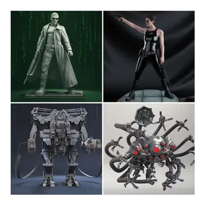 Matrix 1 X 4 Modelos Archivos Stl Obj Impresión 3d