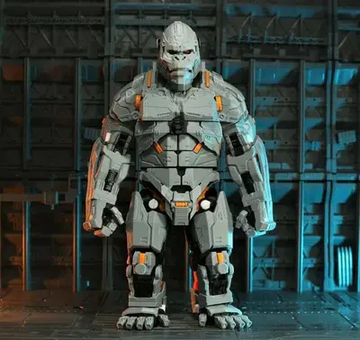 Mecha King Kong Archivo Stl Para Impresion 3D