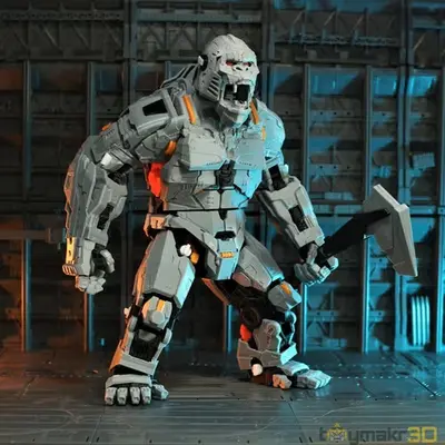 Mecha King Kong Toymakr3d Stl Obj Impresión 3d