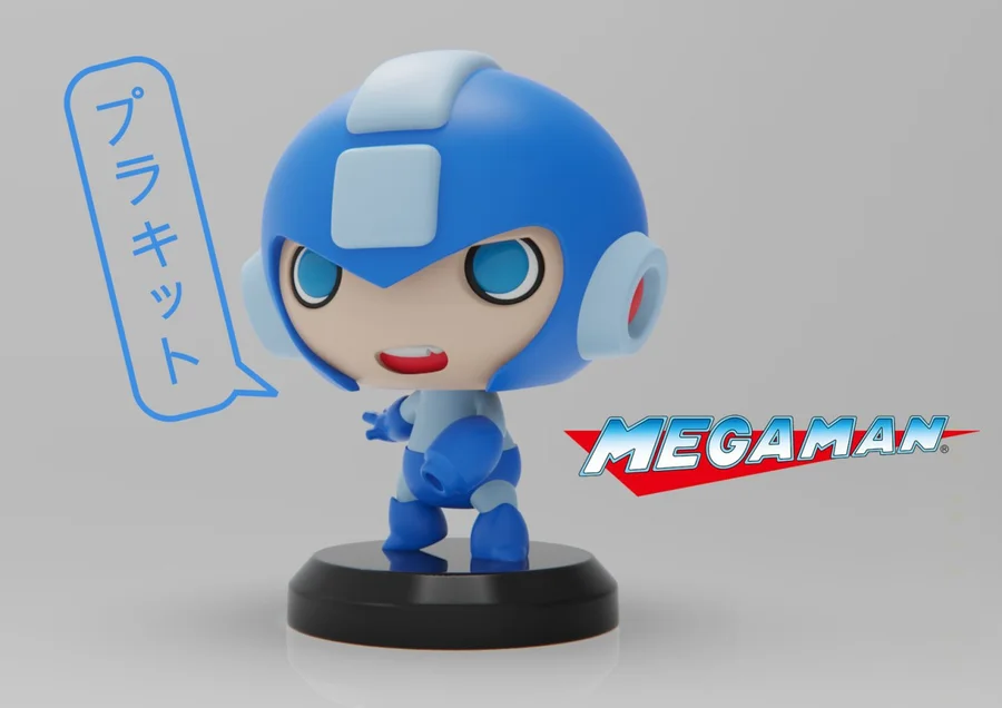 Megaman Archivo STL Impresión 3D