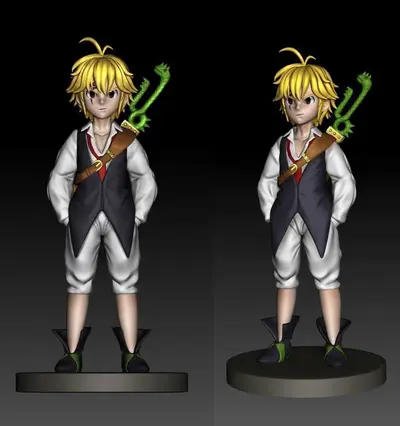 Meliodas 7 Deadly Sins Archivo Stl Para Impresion 3D