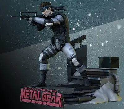 Metal Gear Solid 1 Snake Archivo Stl Para Impresion 3D