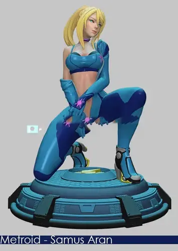 Metroid Samus - Ellaart V1 + V2 Stl/obj Para Impresión 3d