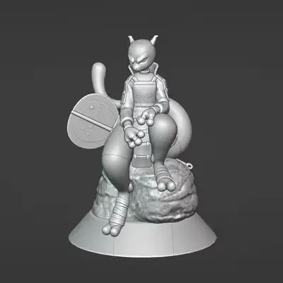 Mewtwo Madara Archivo Stl Para Impresion 3D