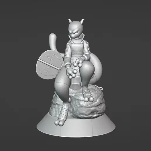 Mewtwo Madara Archivo Stl Para Impresion 3D