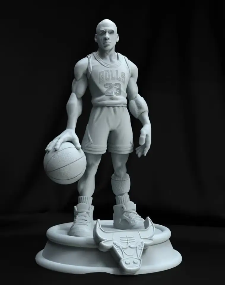 Michael Jordan Estatua Archivo STL OBJ para Impresion 3D