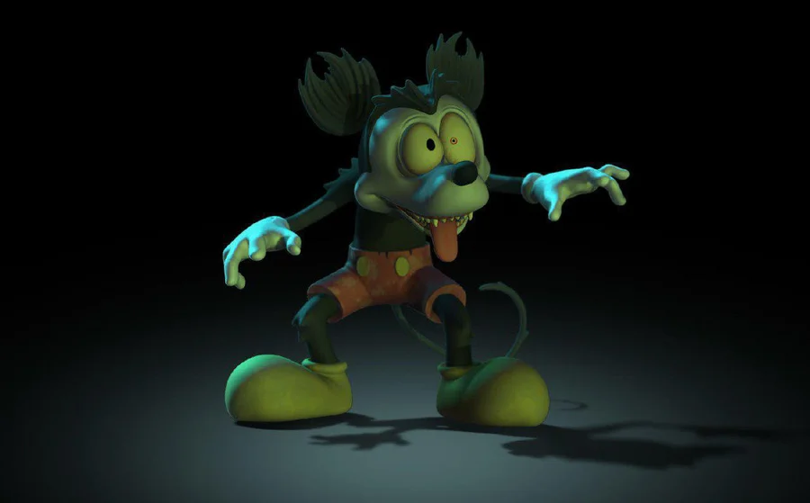 Mickey Zombie Archivo STL Impresión 3D