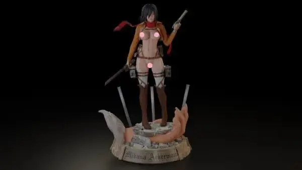 Mikasa Ackerman Aot Archivo Stl Para Impresion 3D