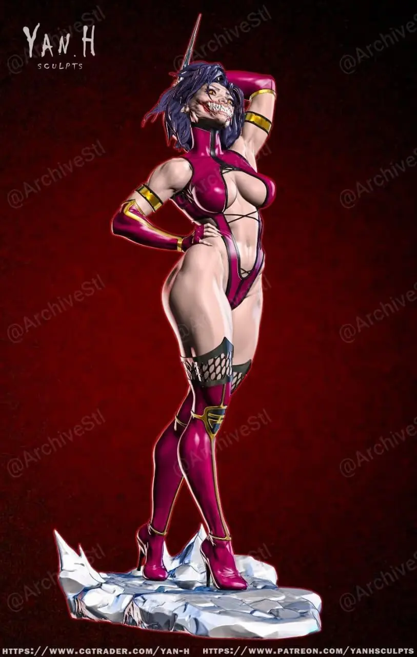 Mileena Archivo Stl Para Impresion 3D