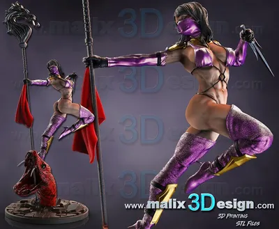 Mileena Sanix Archivo STL Impresión 3D