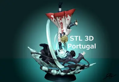 Minato Vs Obito Naruto Archivo Stl Obj Para Impresion 3D