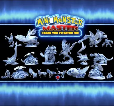 Mini Monster Pokemon Mini Archivos Stl Para Impresión 3d