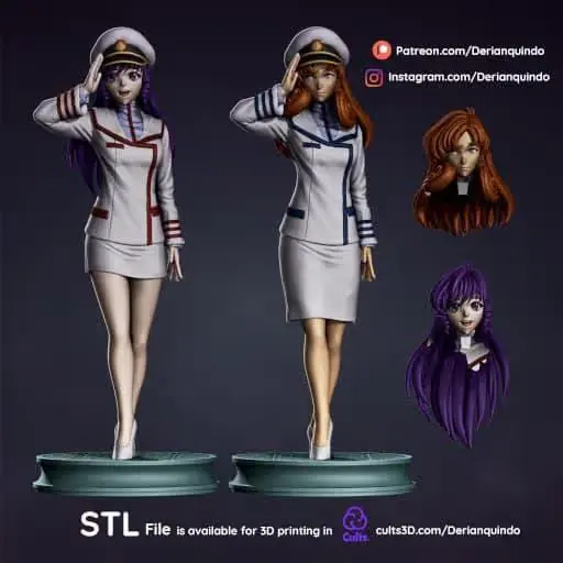 Minmay Lisa Archivo Stl Para Impresion 3D