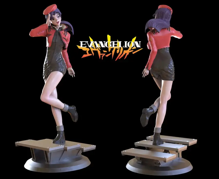 Misato Archivo STL OBJ para Impresion 3D