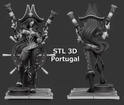 Miss Fortune Archivo Stl Obj Para Impresion 3D