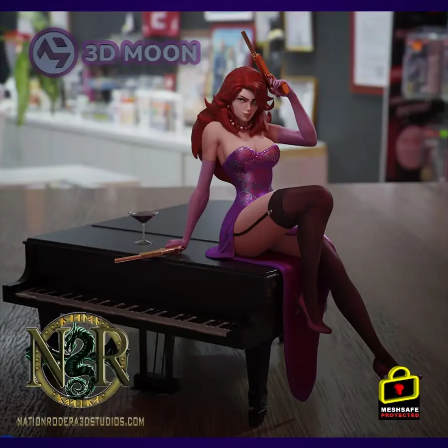 Miss Fortune On Piano Archivo Stl Para Impresion 3D