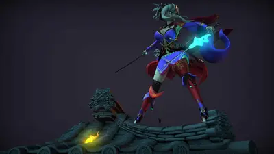 Miyamoto Musashi Fategry Archivo Stl Para Impresion 3D