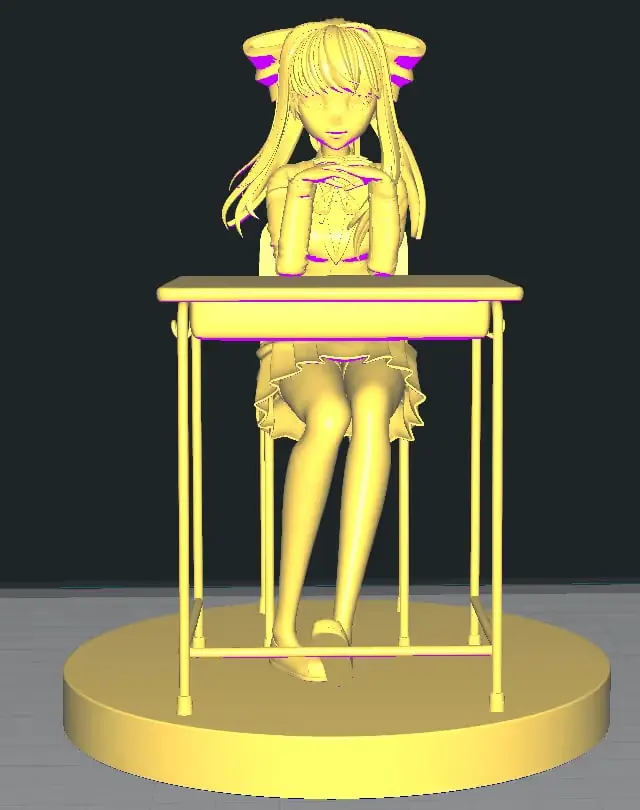 Monika Doki Doki Archivo Stl Para Impresion 3D