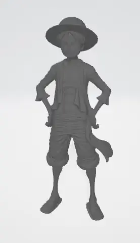 Monkey D Luffy 01 Archivo Stl Para Impresion 3D