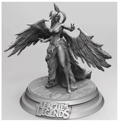 Morgana League Of Legends Archivo Stl Para Impresion 3D