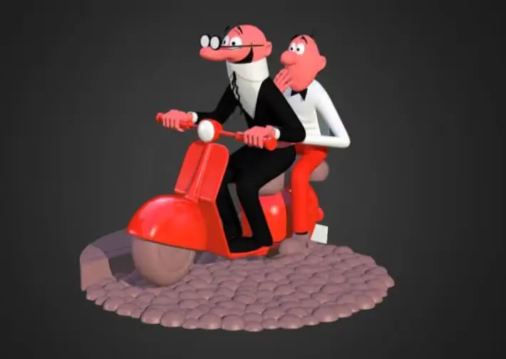 Mortadelo Filemon Archivo Stl Para Impresion 3D