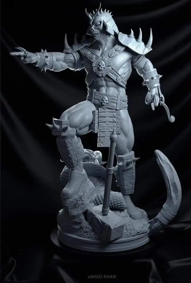 Mortal Kombat Shao Kahn Archivo STL OBJ para Impresion 3D