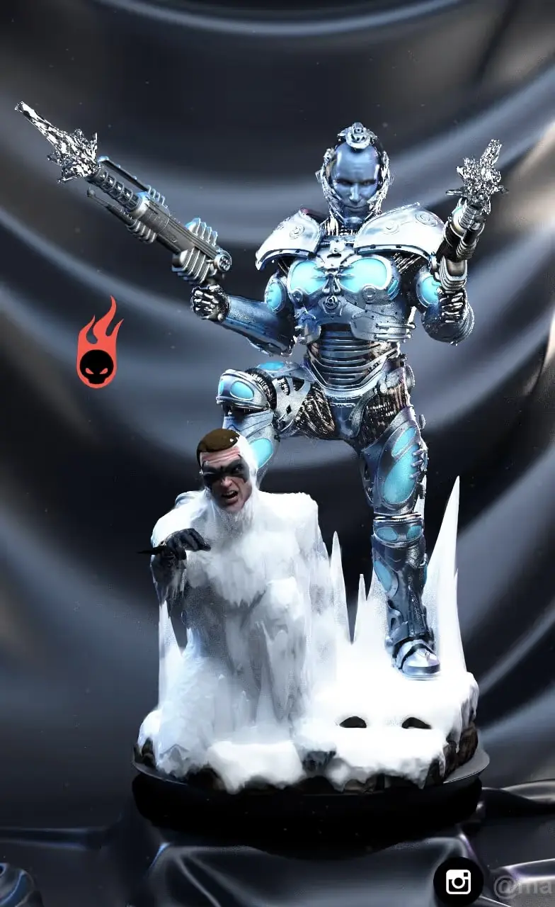 Mr Freeze Archivo Stl Para Impresion 3D