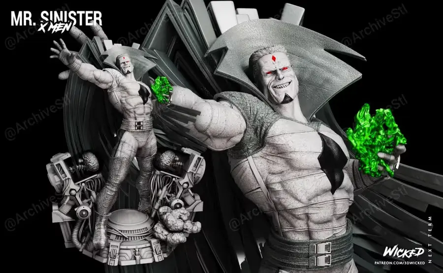 Mr Siniestro Archivo Stl Obj Para Impresion 3D