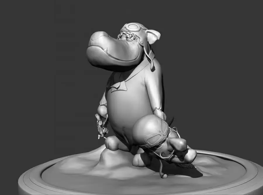 Muttley Archivo Stl Para Impresion 3D