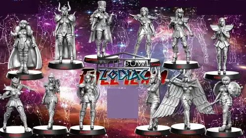 Mythbowl Rn Zodiac Girls Archivos Stl Obj Impresión 3d