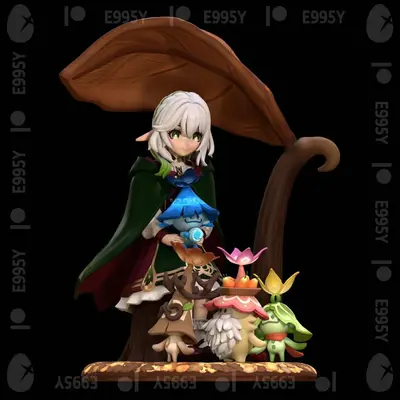 Nahida Genshin Impact Archivo STL OBJ para Impresion 3D