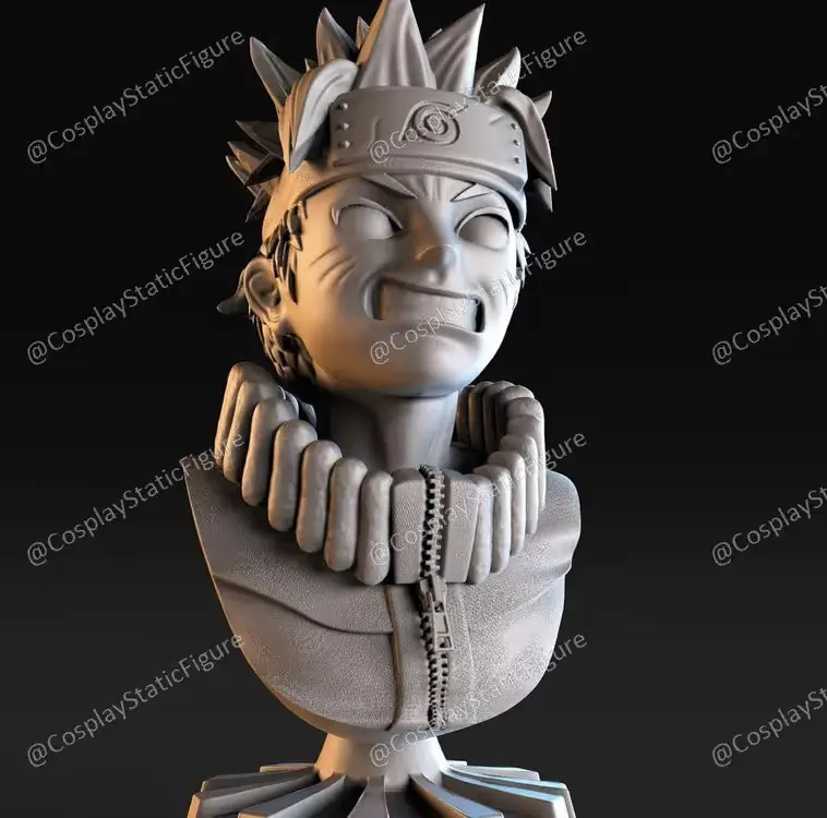 Naruto Busto Archivo Stl Obj Para Impresion 3D