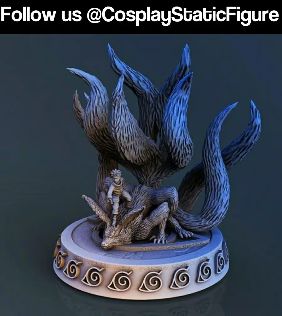 Naruto Colas Archivo Stl Para Impresion 3D