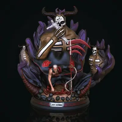 Naruto Hidan Diorama Archivo Stl Para Impresión 3d