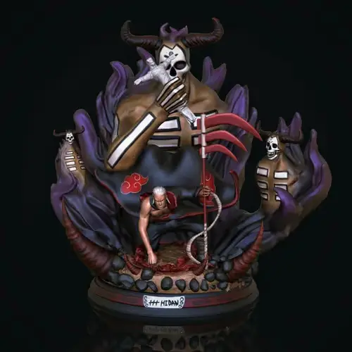 Naruto Hidan Diorama Archivo Stl Para Impresión 3d