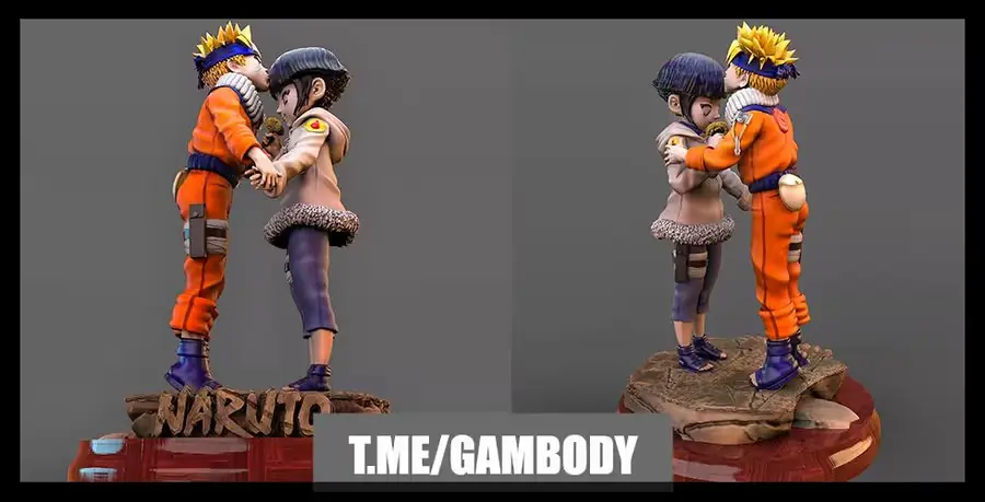 Naruto Hinata Archivo Stl Obj Para Impresion 3D