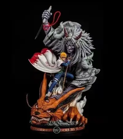 Naruto Minato Vs Kyuubi V2 Ok Archivo Stl Para Impresión 3d