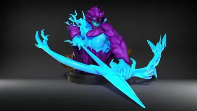 Naruto Susanoo Sasuke Indras Arrow Stl Obj Impresión 3d
