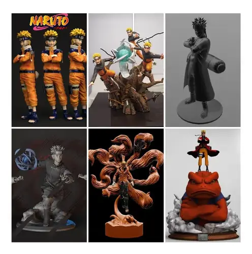 Naruto X6 Archivos Stl/obj Para Impresión 3d