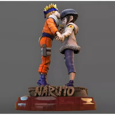 Naruto Y Hinata Archivo Stl Para Impresion 3D