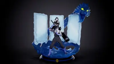 Naruto Zabuza & Haku Diorama Archivo Stl Para Impresión 3d