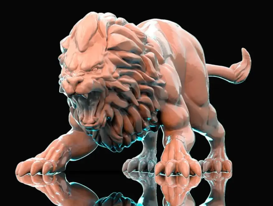 Nemean Lion Air Archivo Stl Para Impresion 3D