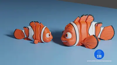 Nemo Flexi Archivo STL OBJ para Impresion 3D