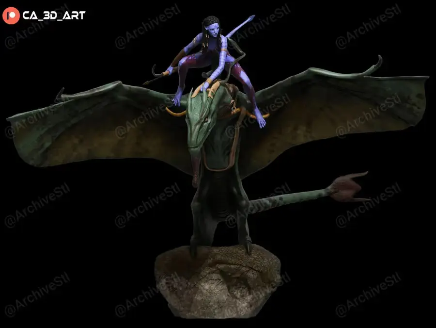 Neytiri Archivo Stl Obj Para Impresion 3D