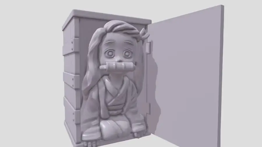 Nezuko Caja Archivo Stl Para Impresion 3D